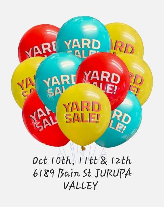 🐵Amazing Yard Sale 0ct 10th - 12th🍌