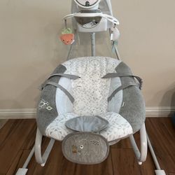 Baby Swing And Bouncer Like New 