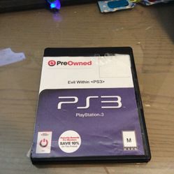 Ps3 Evil Within