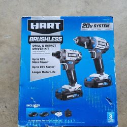 HART Brushless Drill & Impact Driver Kit