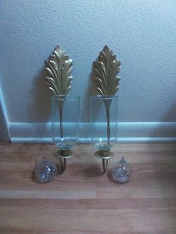 Decorative wall candle holders