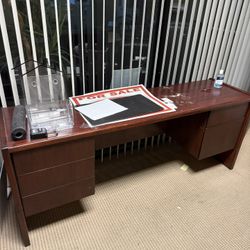 Desk And File Cabinets For Sale