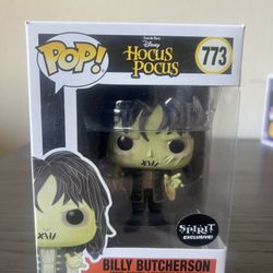 VAULTED EXCLUSIVE Billy Butcherson Hocus Pocus Funko Pop #773 Disney Horror Film