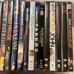 DVD’s and blu-ray. Titles as shown. Pick up at 67 ave and Union Hills Drive. 