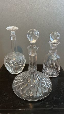 Glass Decanters – Set of 3