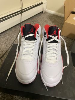 Size 11 Jordan 5 Retro OG White Fire