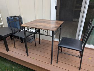 Dining table two chairs