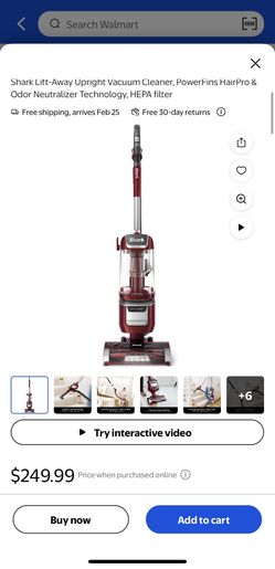 Shark Lift-Away Upright Vacuum Cleaner, PowerFins HairPro & Odor Neutralizer Technology, HEPA filter