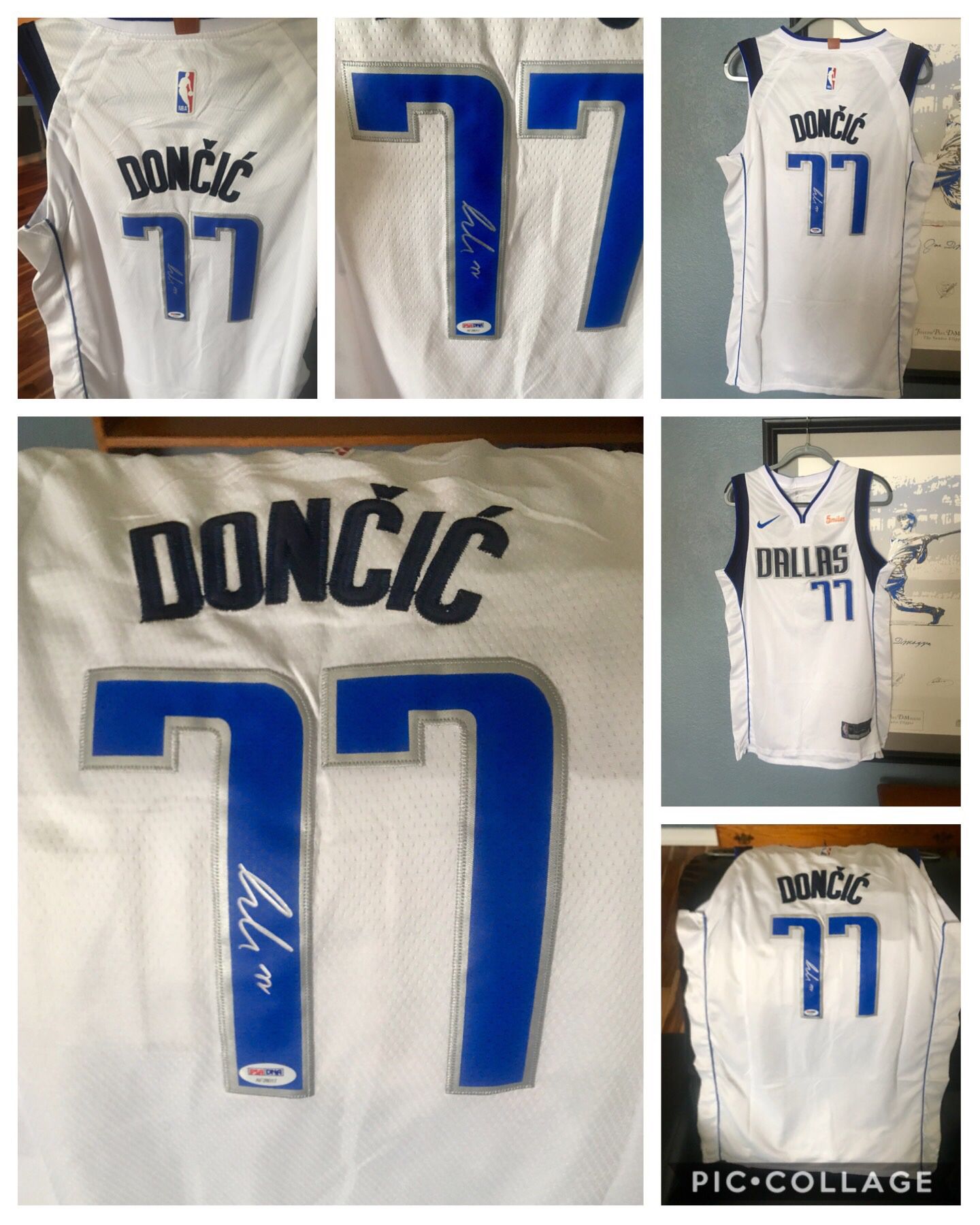 Luka Doncic 2018-19 Rookie of the year Autographed Swingman Jersey (PSA-DNA)