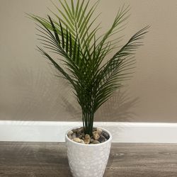 18” Faux Potted Palm Plant 
