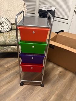 Rolling storage cart