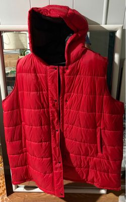 SwissTech Women’s 3X Red Hooded Puffer Vest – Excellent Condition