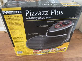 Presto Pizzazz Plus Rotating Pizza Oven, Black-NIB