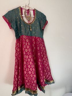 Indian Dress With Jwelery Set
