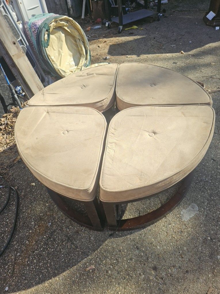 Price Is Firm.. Beautiful Round Ottoman /Stools