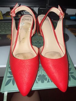 Free red heels with straps