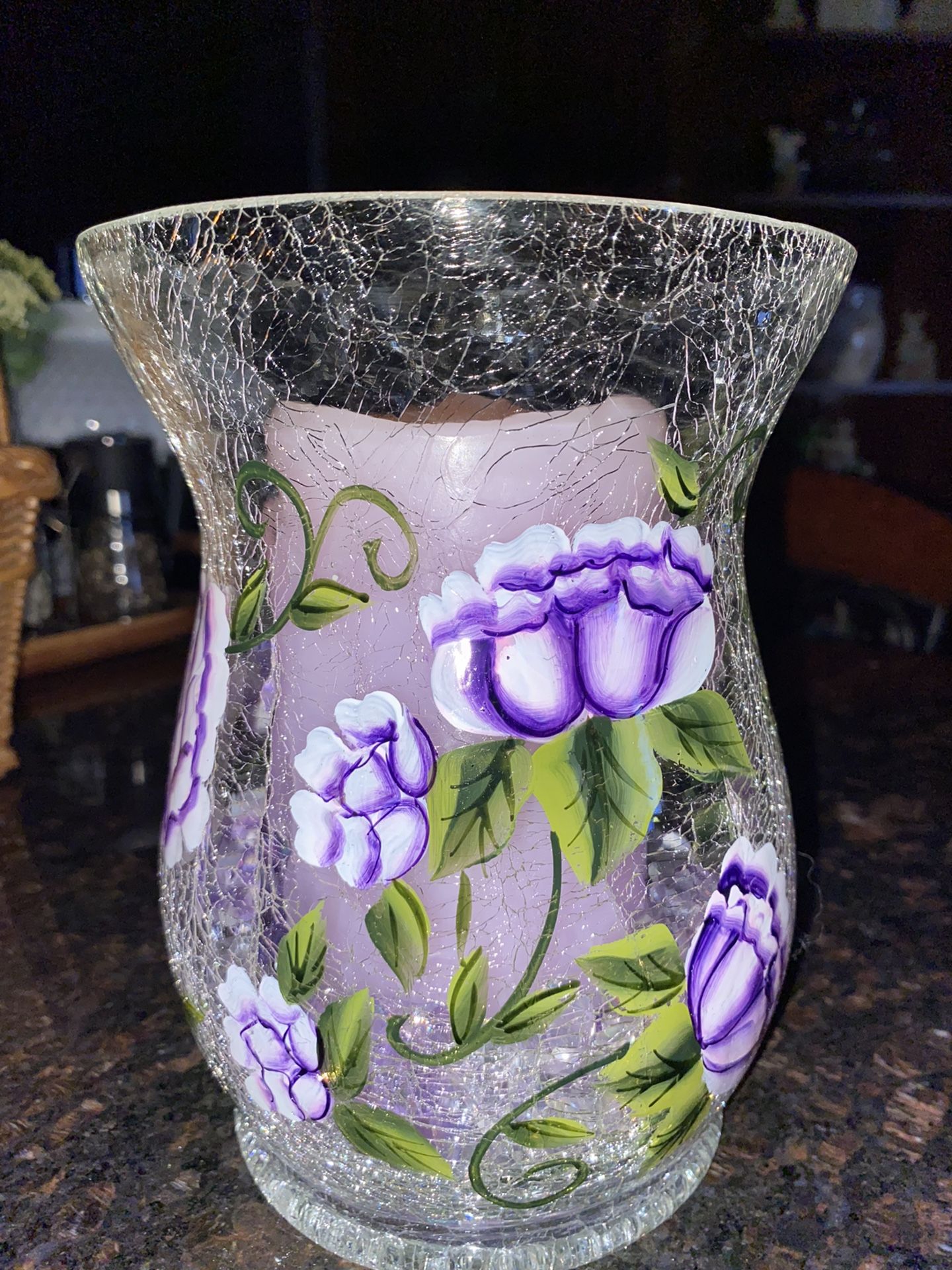 Beautiful Candle Holder W/Candle