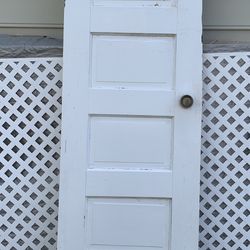 Antique Wood solid door removed from a 1850 home 77 1/2  tall 23 wide was shaved at the top side so it 23 w instead of 24 ck pics normal wear