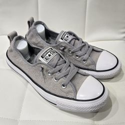 Converse Chuck Taylor All Star Shoreline Knit Low Top Slip-On Sneakers Gray Womens Size 9