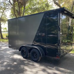 Brand New 7x14 Custom 2 Tone Colors Enclosed Trailer