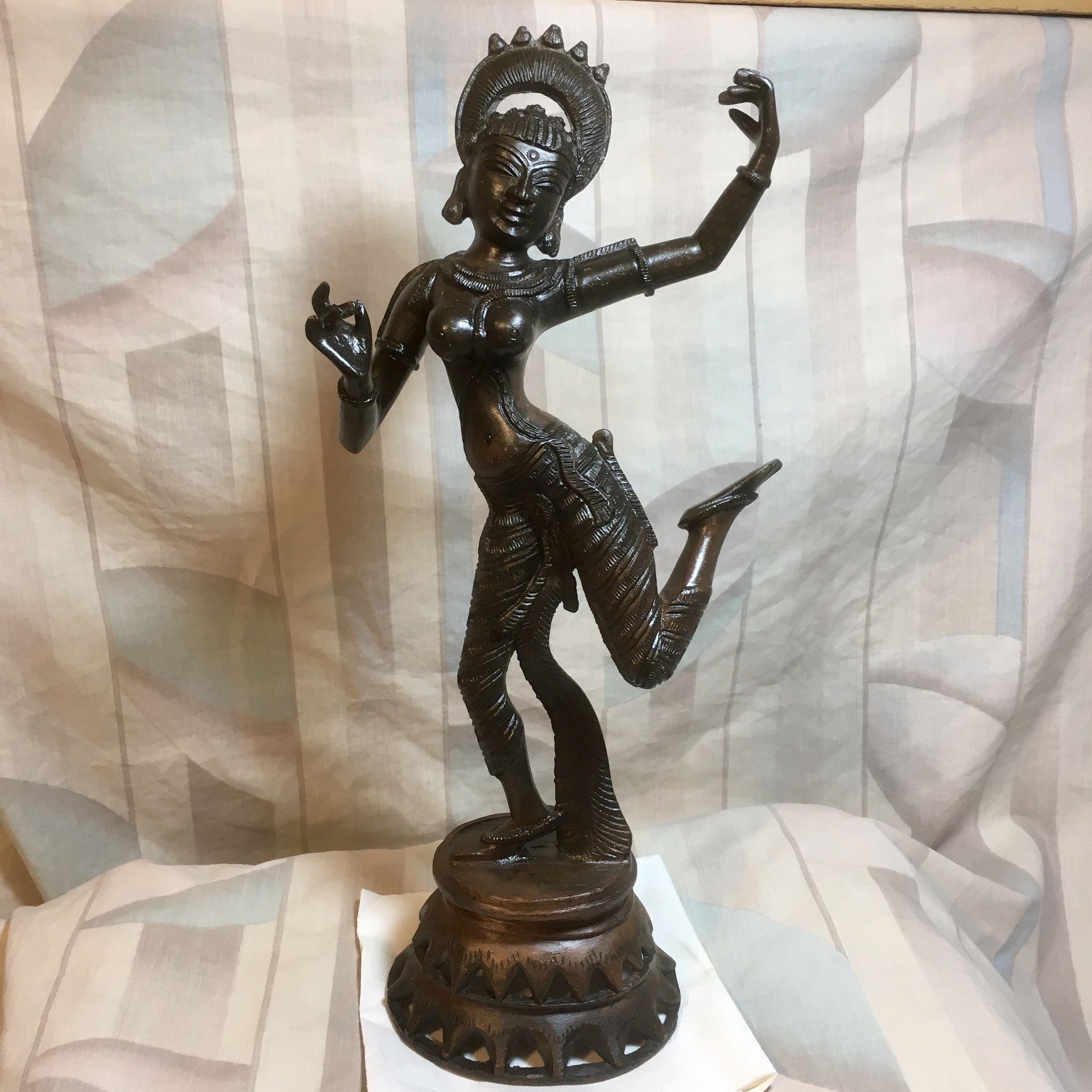 Sky Dancer - 14” tall bronze Dancing Dakini- Hindu/ Buddhist