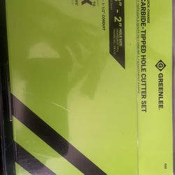 Greenlee 660 Carbide-hole Cutter Set