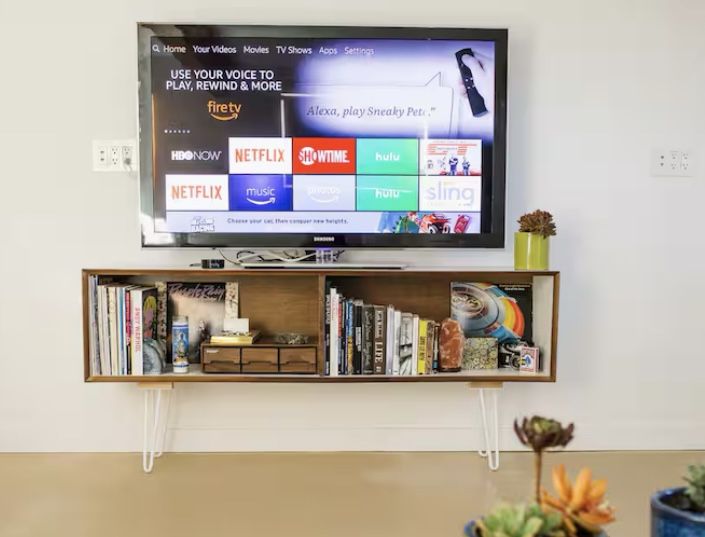 Mid Century Media Stand