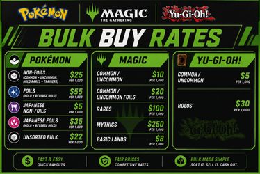 Buying Trading Card Bulk! Pokemon Magic Yugioh