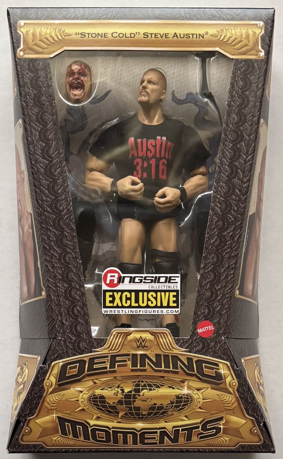 WWE Defining Moments Bloody Stone Cold Steve Austin Ringside Exclusive