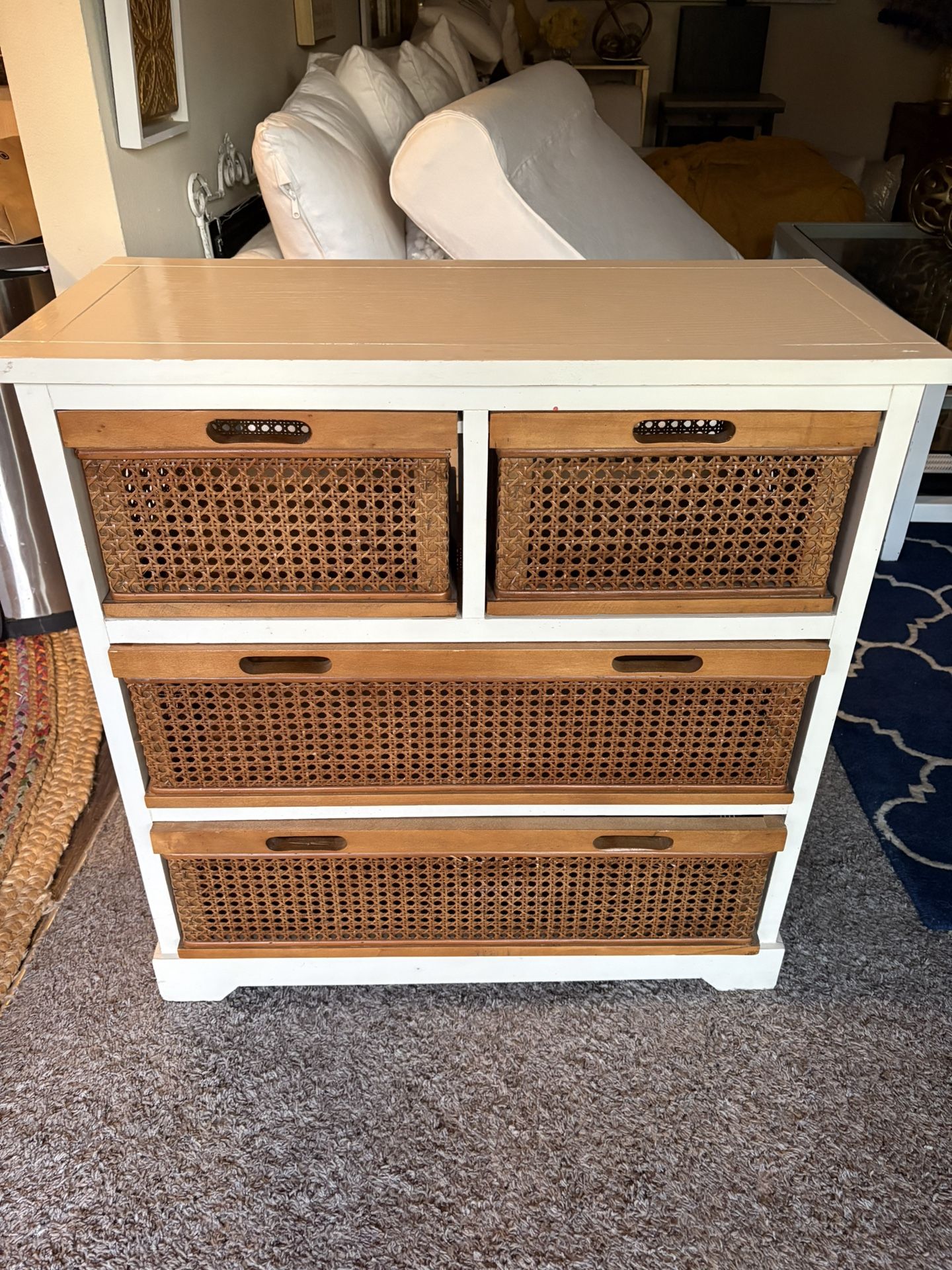 SUPER CUTE SMALL WOOD DRESSER IN WALNUT CREEK