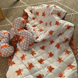 Playful Foxs Arrows Changing Pad Cover and Pillow 