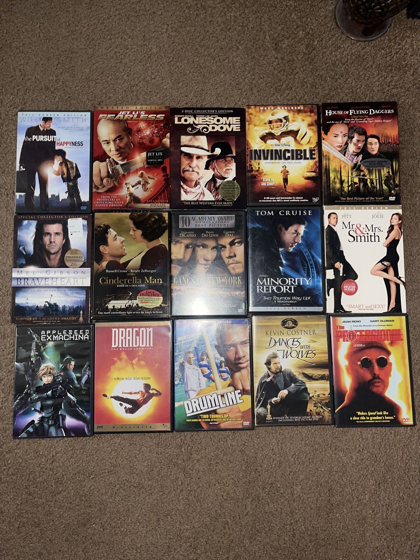Assorted DVDs $3