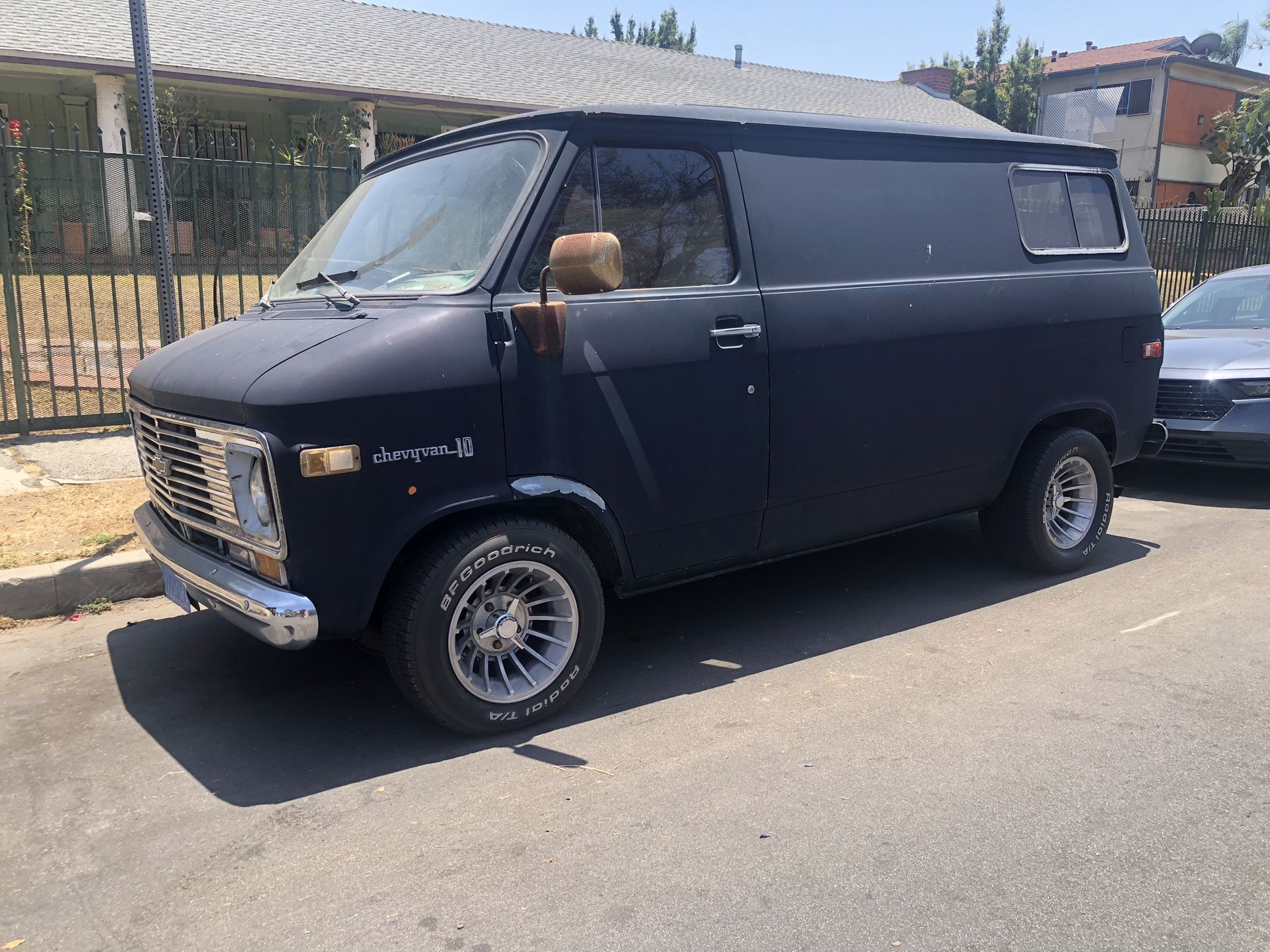 15x8.5 Turbine Western Wheels 1975 Chevy G10 Shorty Van