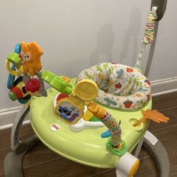 Fisher Price Jumperoo Activity Bouncer Center With Lights And Music Like New