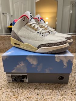 Nike Air Jordan 3 III Retro Seoul 2.0 Korea OG SP White Black Sport Royal 10.5