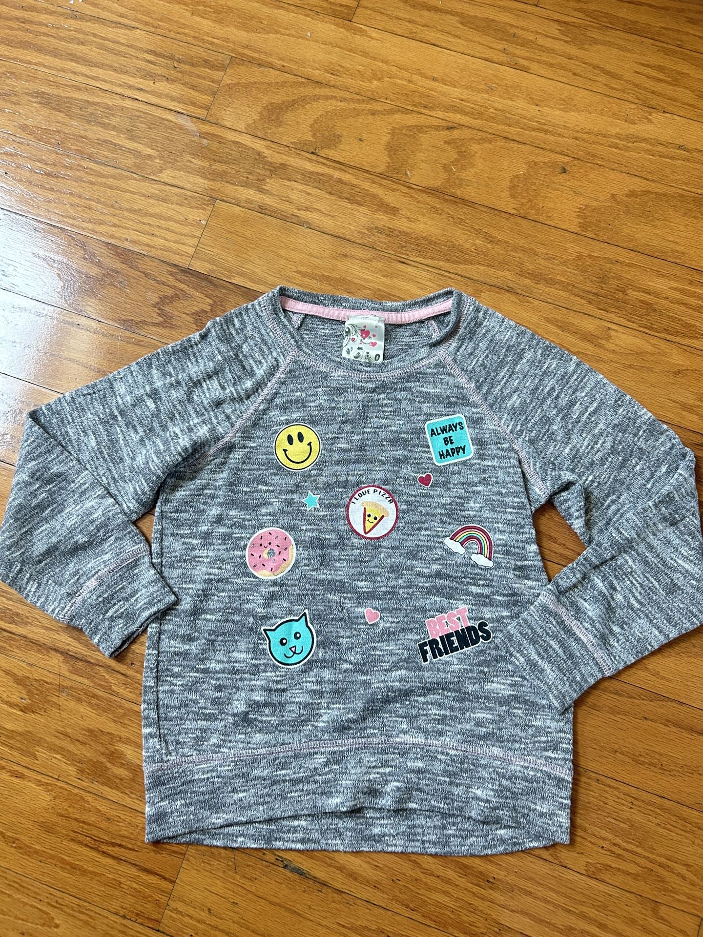 Like new Kids top with Fun Patches size 6X