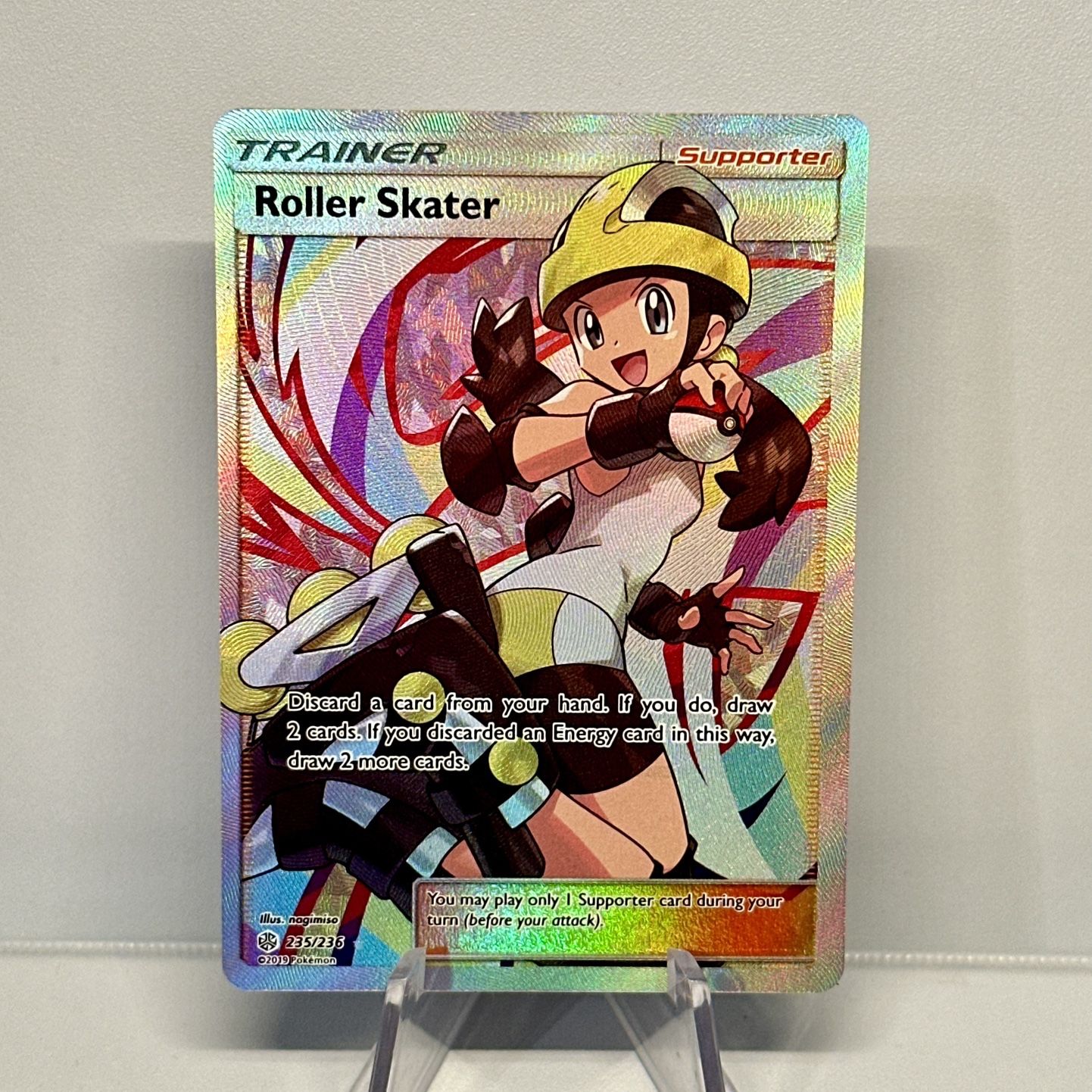 pokemon cosmic eclipse full art cards Rosa - (2019) - 236/236 - Trainer [Fighting] Drill Bazooka 120 Discard the top 4 cards of your deck. Roller Skater - Full Art