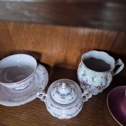 Czech Tea/coffee, creamer, and sugar pot