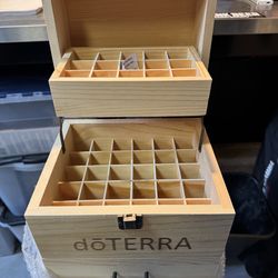 NEW DoTERRA Multi-Tray Wooden Box Essential Oils