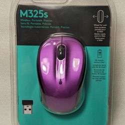 Logitech M325s Violet USB Wireless Mouse ((contact info removed)26) - New / Unopened