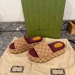 Gucci Angelina Platform Slide Sandals