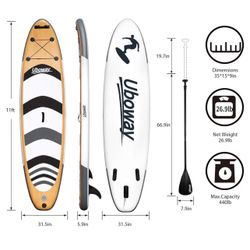 11’ SUP With Power Inflator And Backpack - 