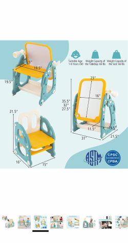 4-in-1 Toddler Table & Chair Set