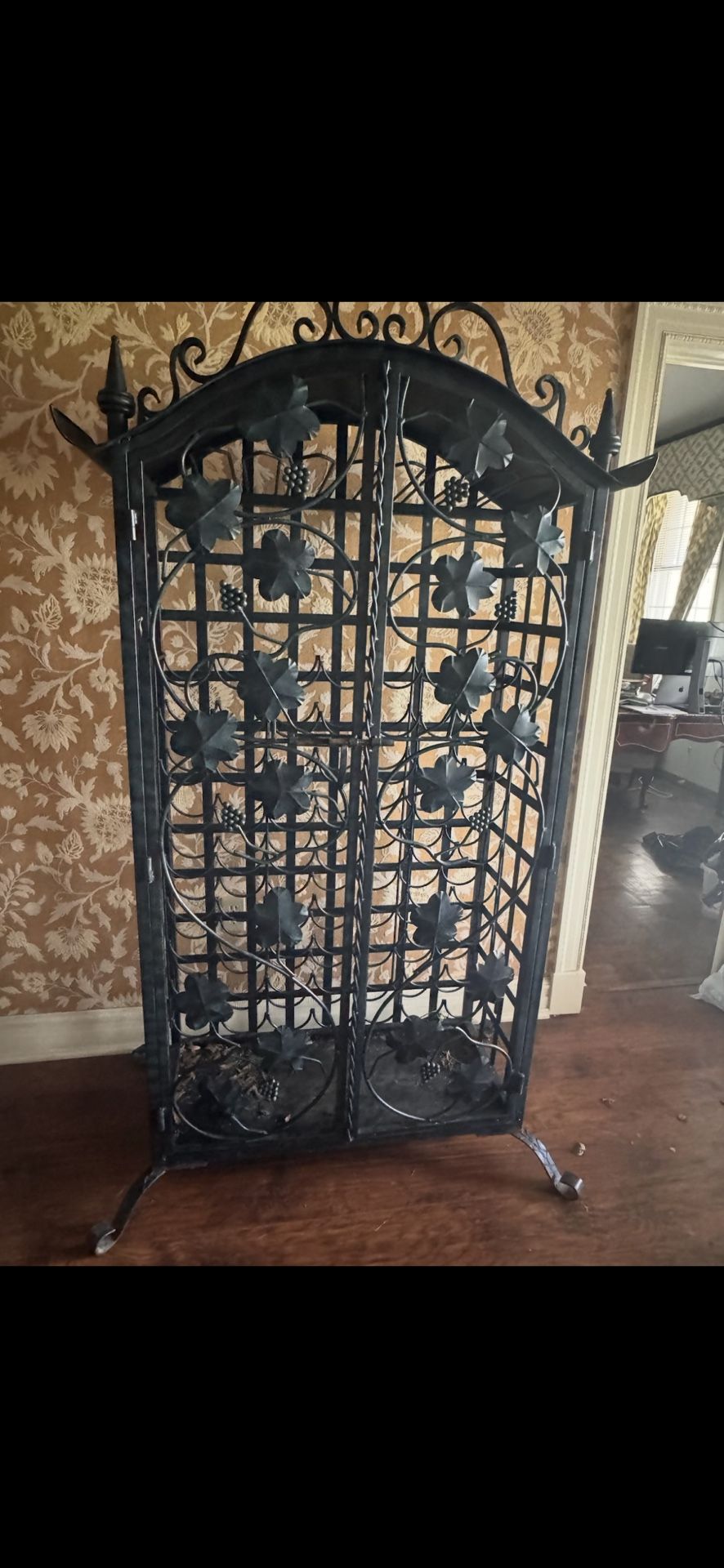 Wrought Iron Wine Rack