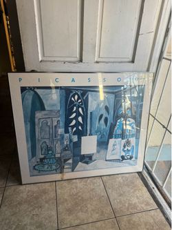 Pablo picasso 1990 poster print L’Atelier de Cannes with frame.