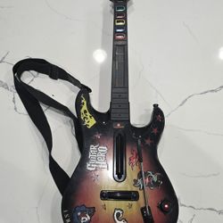 PS2 Guitar Hero Red Octane Wireless Sunburst Guitar