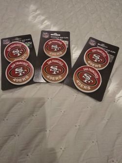 NFL San Francisco 49ers Magnetic Bag Clips 3-Pack
