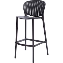 High Back Indoor/Outdoor Molded Plastic Barstool, Set of 2 - $160 OBO