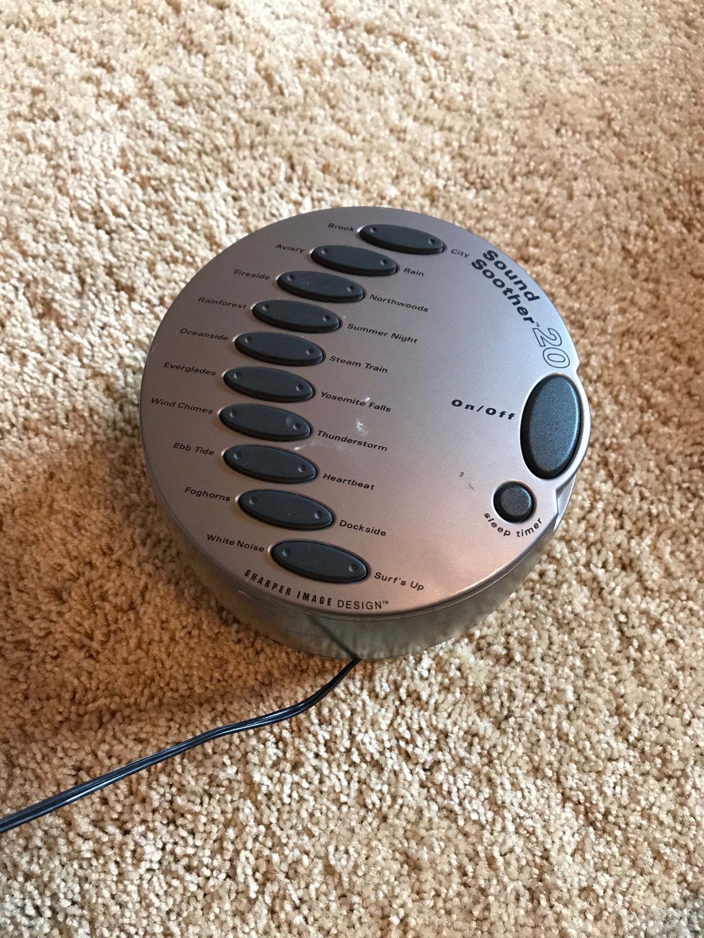 Sharper Image sound machine