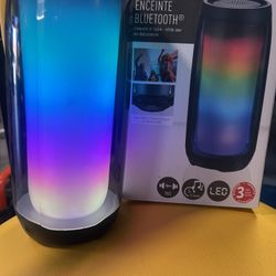 SILVER CREST Basic ENCEINTE BLUETOOTH Portable LED Colored Loud Speaker Sealed